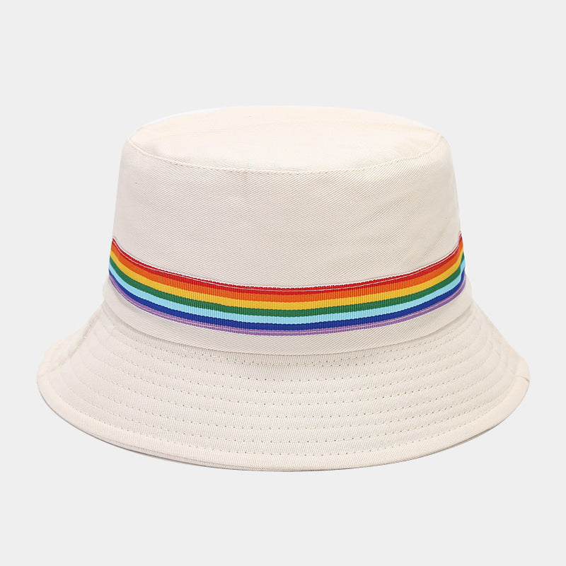 Sombrero de algodón de algodón con rayas arcoiris lgbt al por mayor